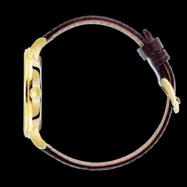 Gents Rotary Windsor Gold Plated Watch Day/Date leather GS05423/03