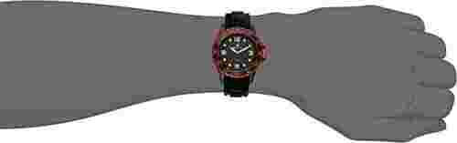 Burgmeister Men's Quartz Watch with Black Dial Analogue Display & Black Silicone