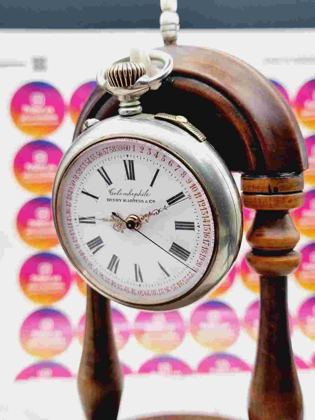 colombophile henry martens & cie chronometer novissima watch co pocket watch