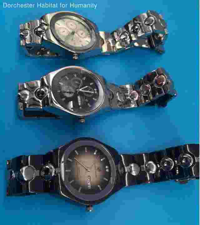 lot of 3 - Charles Dumont Men's Watches  - please see all pictures for condition