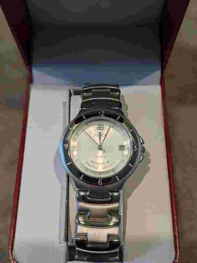 NEW Paolo Gucci Men's Designer Watch Silver PG509WS wristwatch