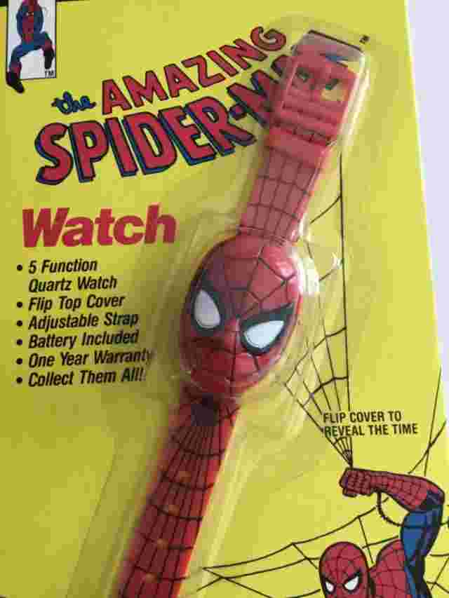 Marvel Comics the Amazing Spider-Man Quartz Watch 1990 Sealed Collectible