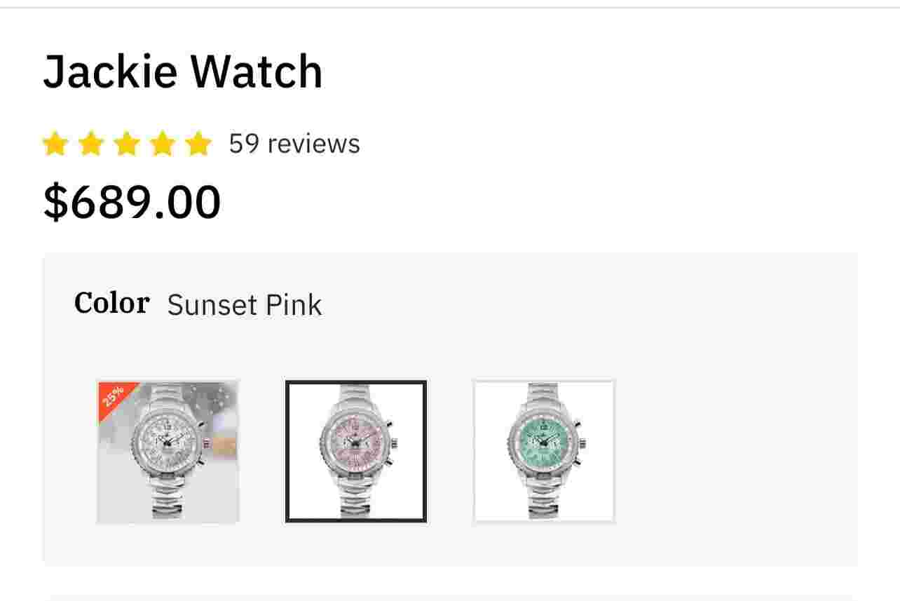 Abingdon Womens Jackie Sunset Pink Chronograph E6B Pilot Watch JA-SP