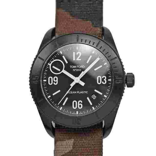 TOM FORD N.002 OCEAN PLASTIC SPORT CAMO TF0120276938 Automatic Black Men's Watch