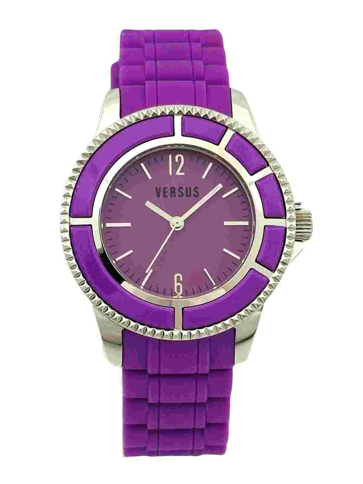 Versus by Versace 3C61800000 Tokyo Purple Dial Purple Rubber Unisex Watch
