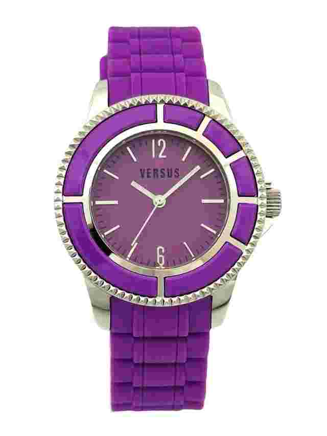 Versus by Versace 3C61800000 Tokyo Purple Dial Purple Rubber Unisex Watch