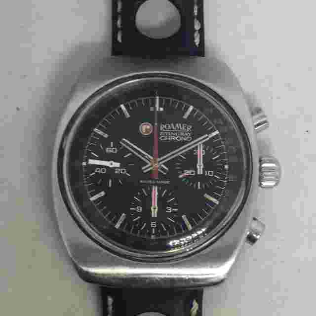 ROAMER STINGRAY CHRONOGRAPH MANUAL WIND VALJOUX 72 DIVER WATCH Ref. 072-9120.602