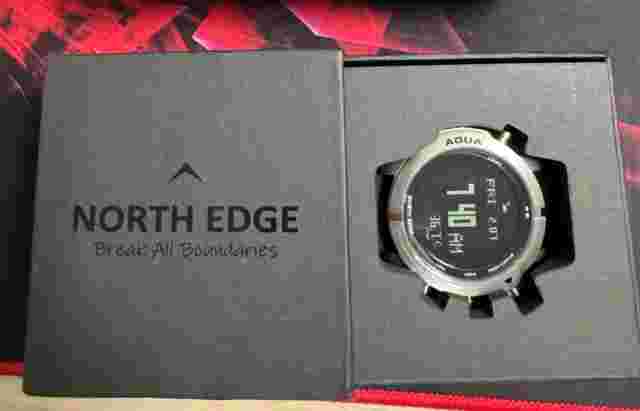 North Edge-Solar Powered Watch For Men Military Digital Sports Barometer