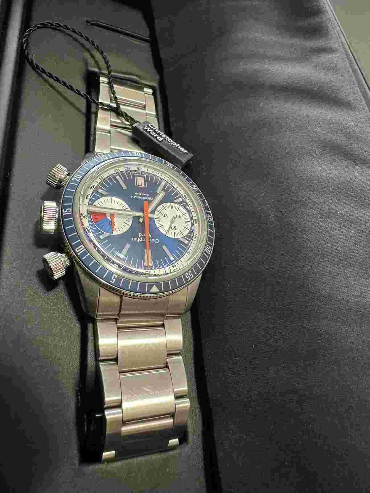 Christopher Ward C65 Chronograph Blue ‘Wild Thing’ Stainless Steel