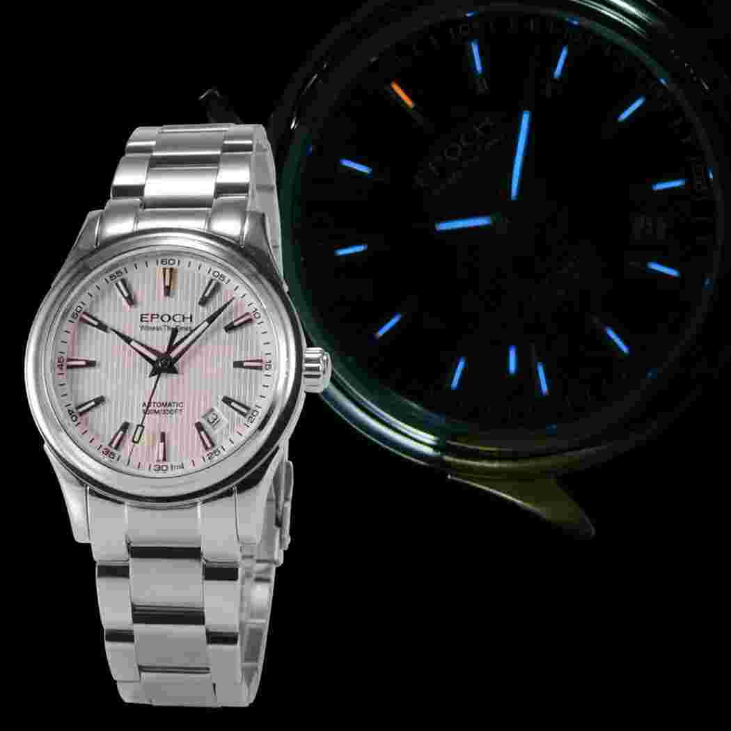 EPOCH Men Automatic Watch Luxury Mechanical Wristwatch Luminous 10ATM ST2130