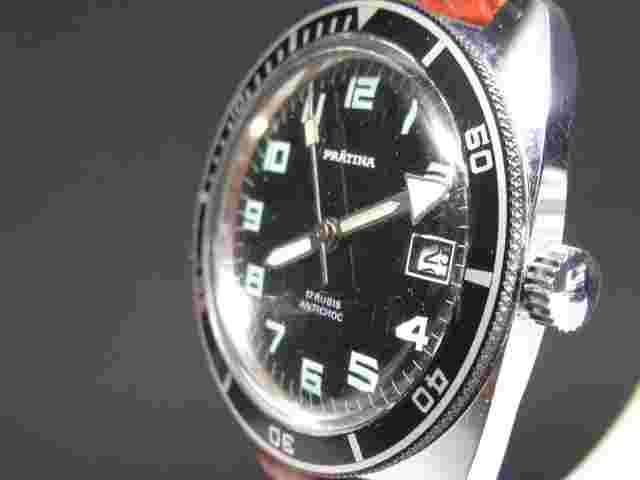 G589 Vintage 'Prätina' Manual Wind Watch Men's Diver ⭐⭐