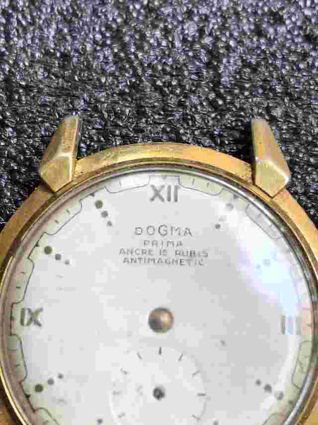 Vintage Dogma Prima "Jumbo" Stainless Steel Mechanical Watch For Parts