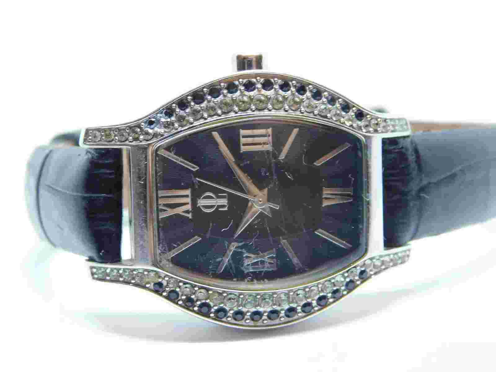 JLO Jennifer Lopez FMDJL521 Genuine Leather Quartz Women's Watch New Battery