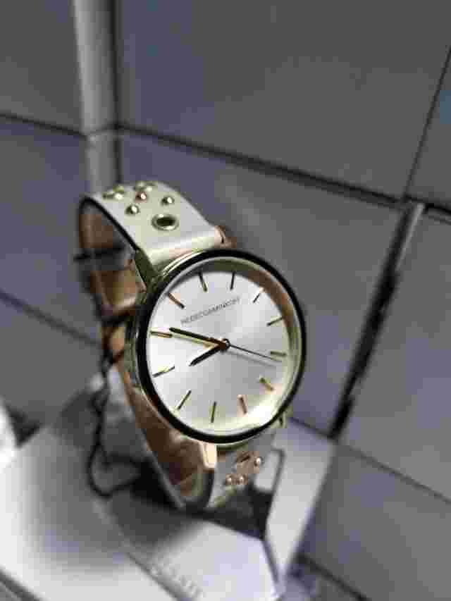 Rebecca Minkoff Major Watch 2200140 Gold with Taupe Leather