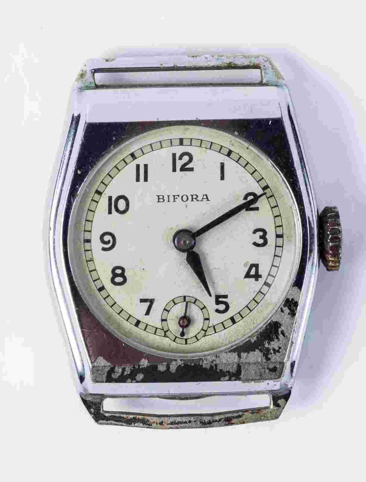 BIFORA 1930s Art Deco DRGM Deutsche-Reichs-Patent WWII GERMAN Wrist Watch