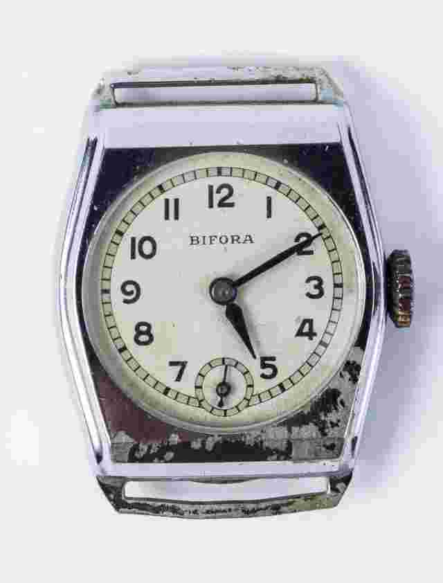 BIFORA 1930s Art Deco DRGM Deutsche-Reichs-Patent WWII GERMAN Wrist Watch
