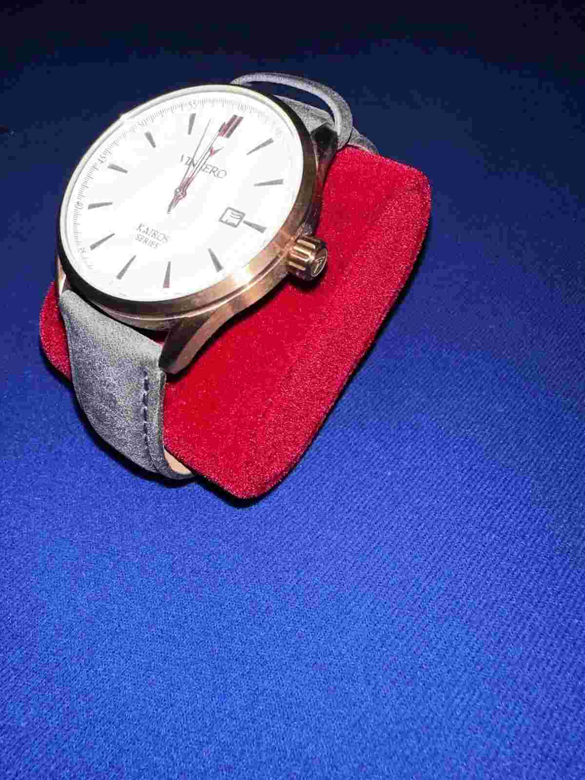 vincero watch grey gold