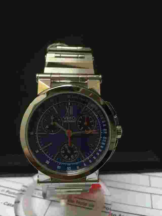 Movado Vizio Men's Luxury Watch Ref 1604346 Steel Chronograph 1500e Watch