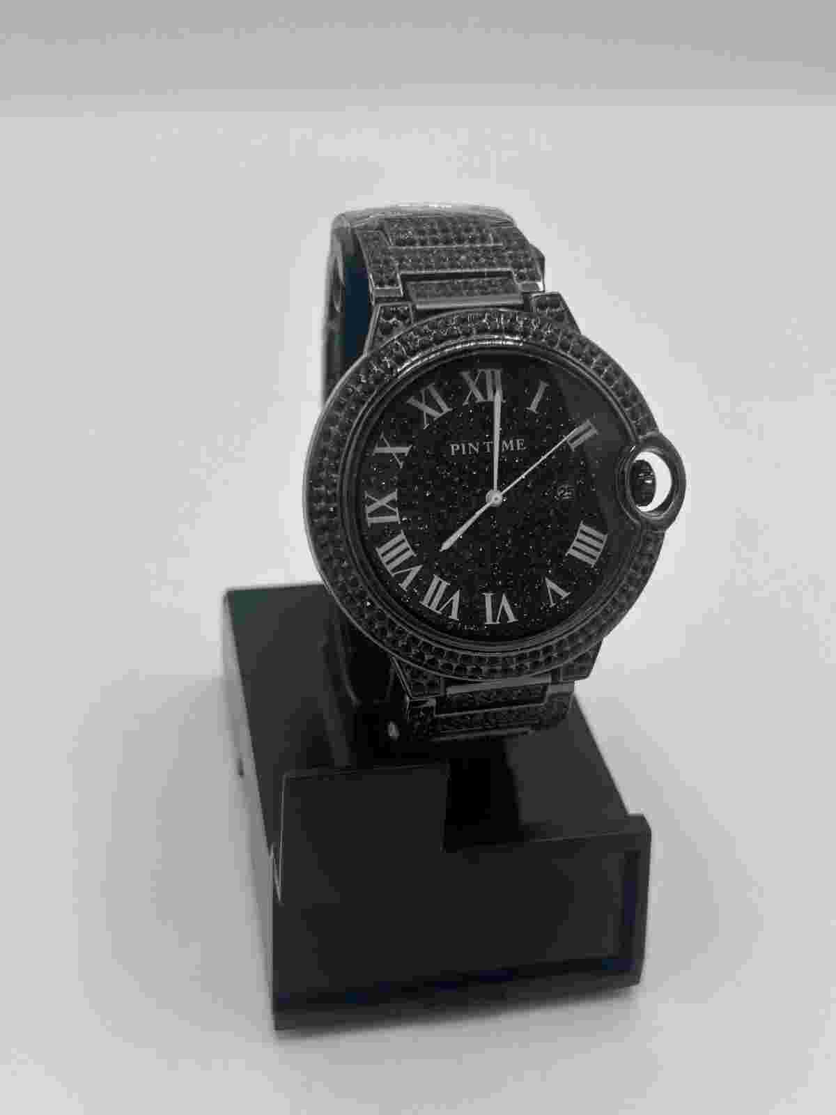 Precision Mens Watch Black Customized