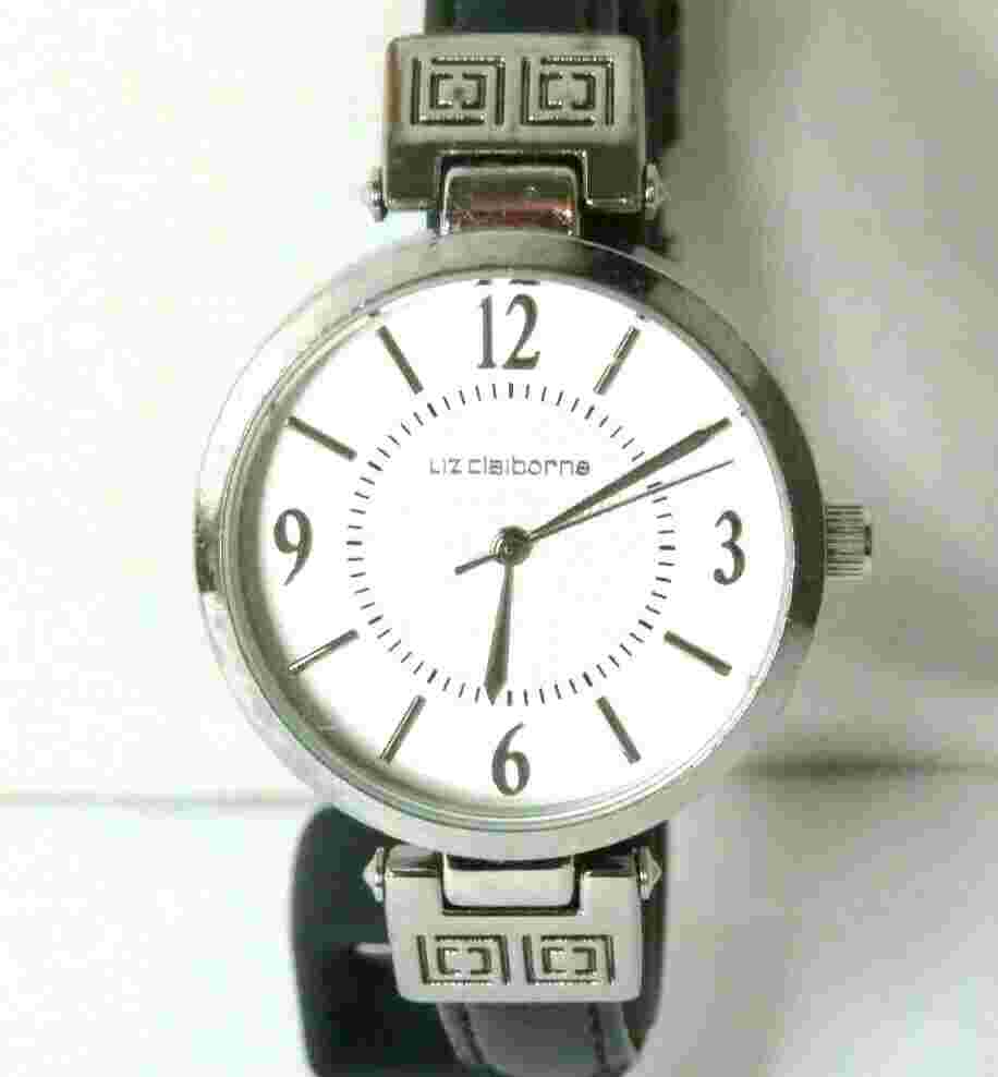 Liz Claiborne Women's Quartz Watch WR30 Leather Band LC1013 - Needs Battery