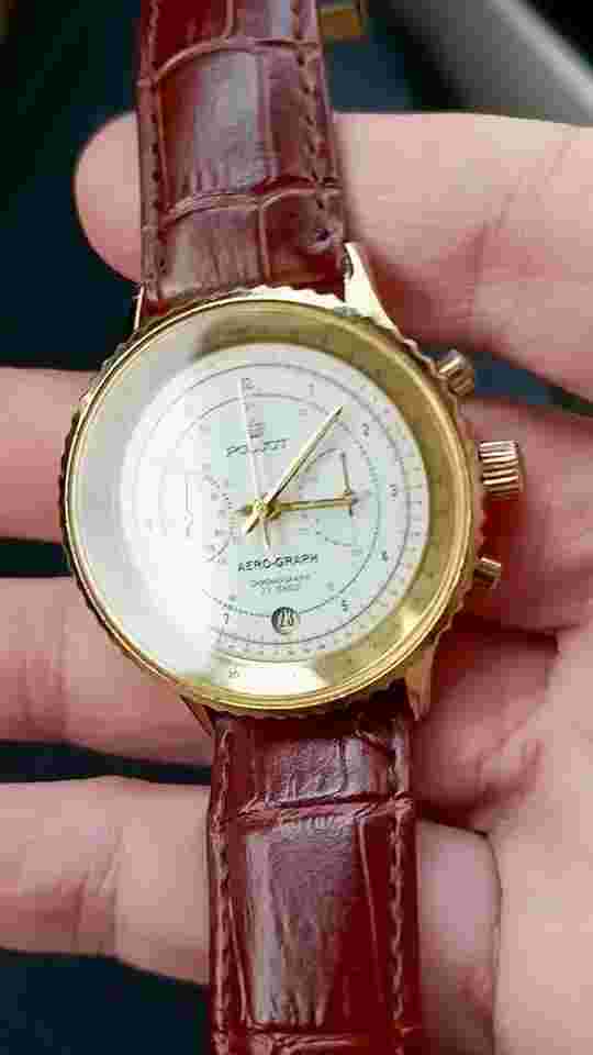 ✅ POLJOT - AERO-GRAPH - Chronograph - RARE Limited Russian Vintage Wrist Watch ✅