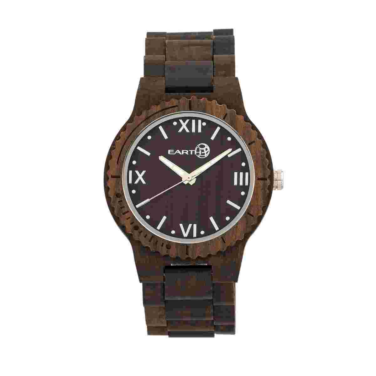 Earth Bighorn Watch Dark Brown Wooden Case Ethew3502