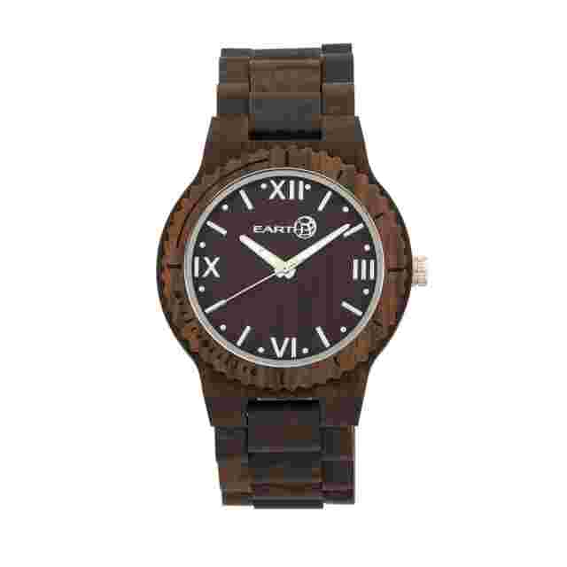 Earth Bighorn Watch Dark Brown Wooden Case Ethew3502