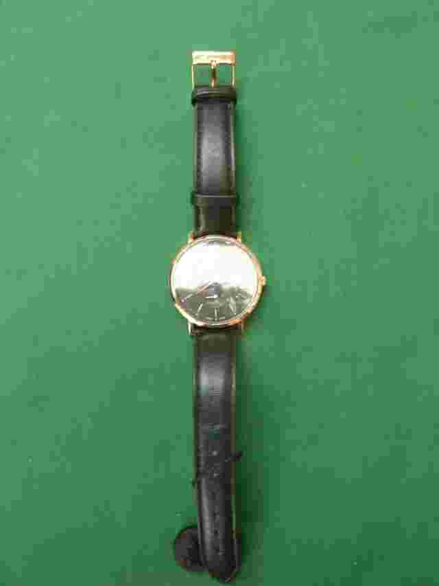 LARSSON & JENNINGS 'LUGANO JURA' BLACK/ROSE GOLD 50M WATER RESISTANT WATCH