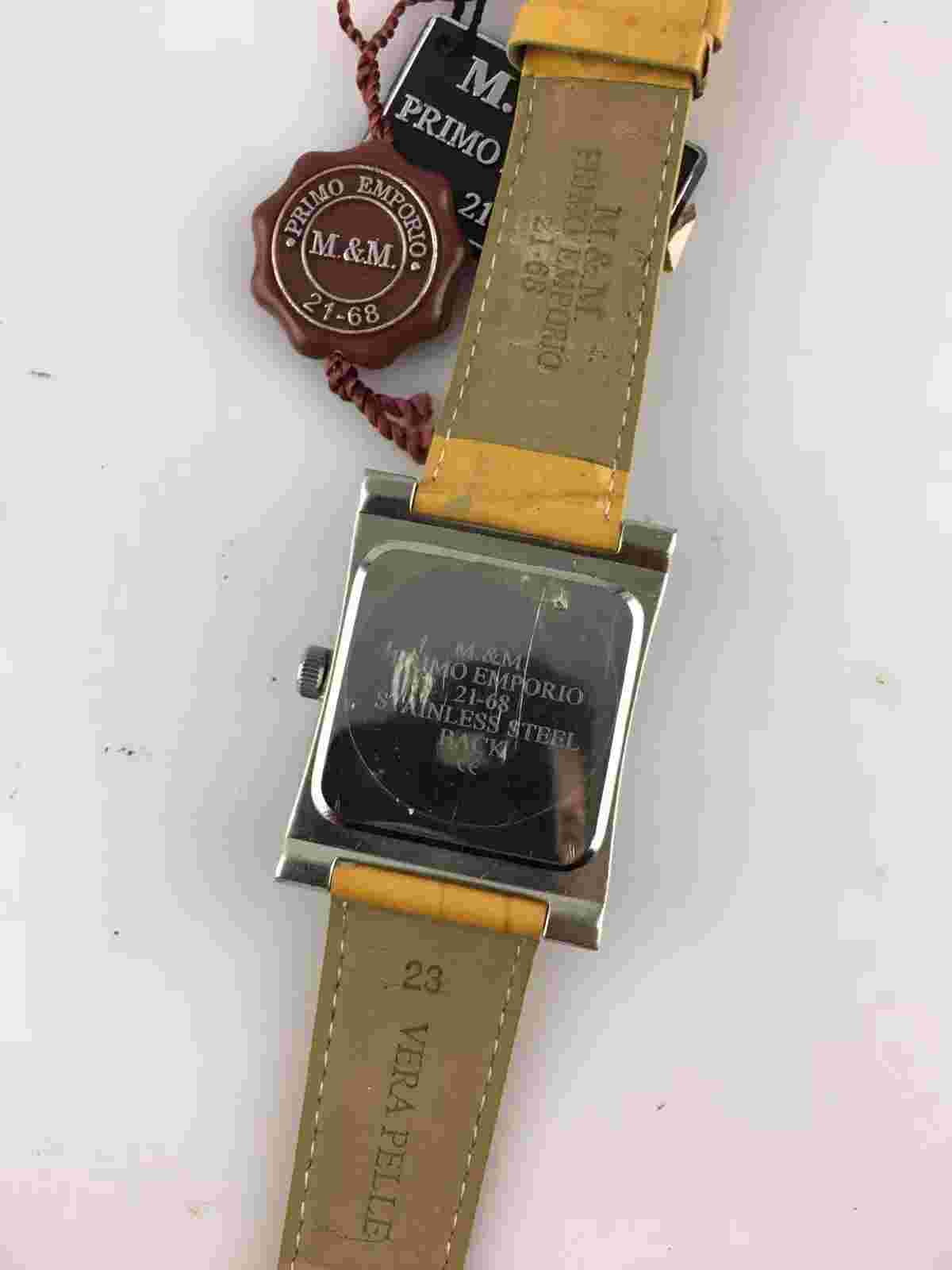 Watch M&M First Emporio Quartz Women 35 mm Rectangular Shape Missing Rhinestones
