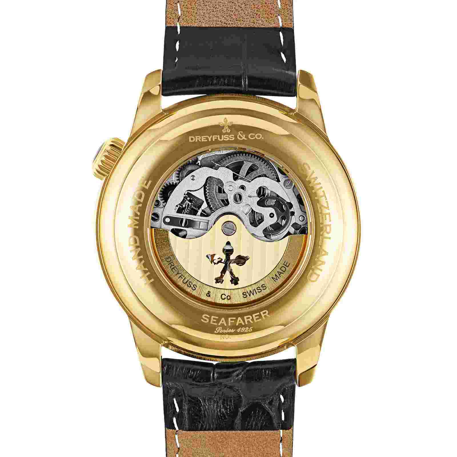 Dreyfuss & Co 1925 Open-Heart Men’s Swiss Made Automatic Watch $1850 NEW