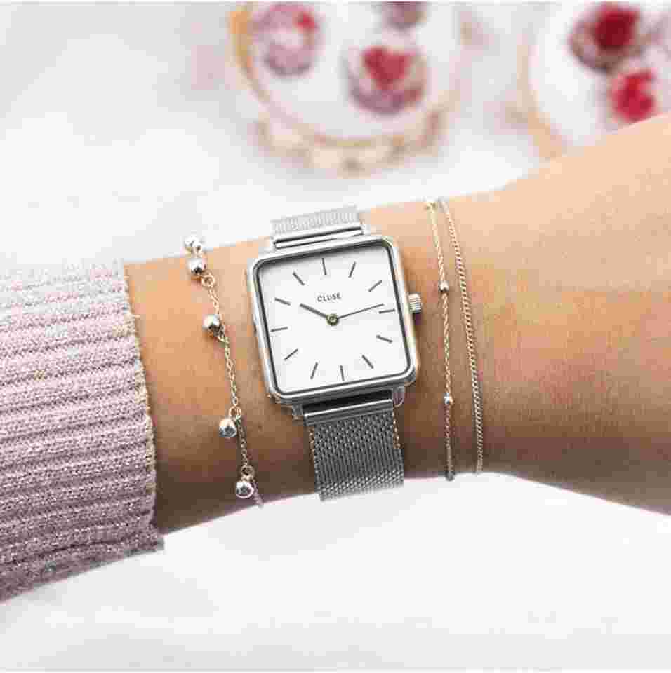 [CLUSE] Watch La Tétragone CW0101207003 Women's Silver