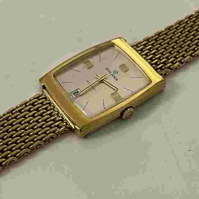 GOLANA INCABLOC 17 Jewels gold 18k watch