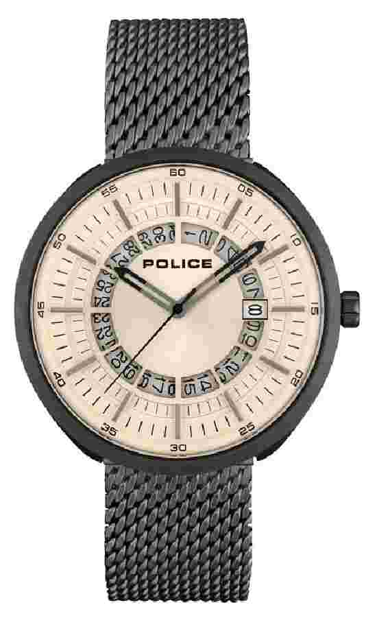 POLICE Police PL15531JSU/79MM Men's Watch with Milanise Bracelet New