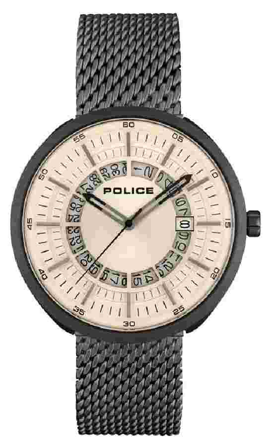 POLICE Police PL15531JSU/79MM Men's Watch with Milanise Bracelet New