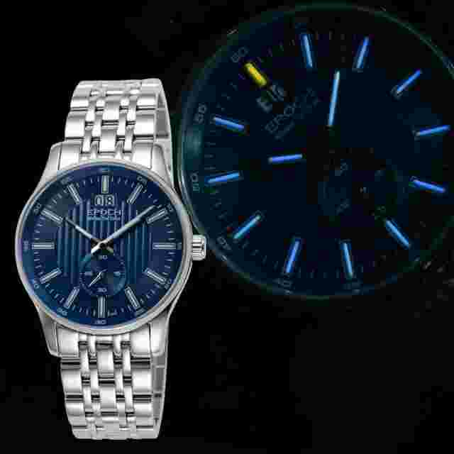 EPOCH Men Watch Luxury Mens Vintage Watches Luminous Business Quartz Wristwatch