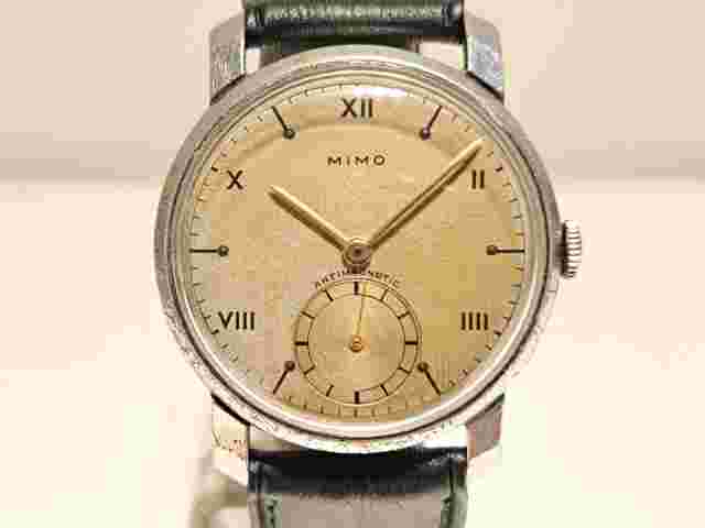 VINTAGE RARE WW2 ERA 33.5mm MEN'S SWISS MECHANICAL WATCH"MIMO"(GIRARD PERREGAUX)