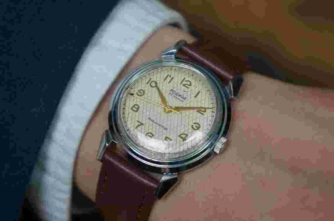 Rodina watch, USSR watch, mens vintage watch, Retro watch, old watch, 1950s