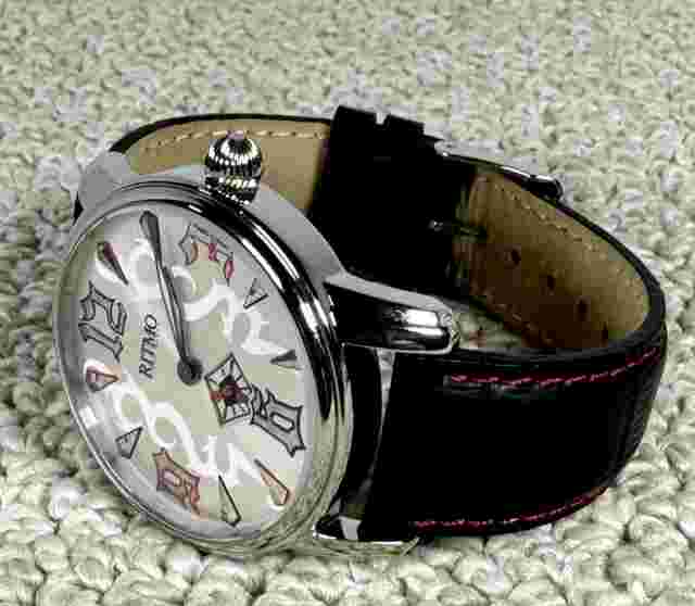 Ritmo Mundo Divina  Mens Quartz Watch New in Box w/ new battery Rare Vintage