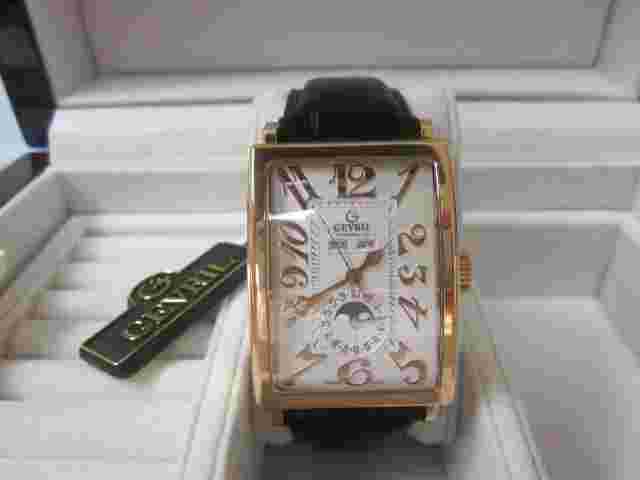 Gevril - 5130 Avenue of Americas - 18K Gold - Automatic Moonphase Watch #6122