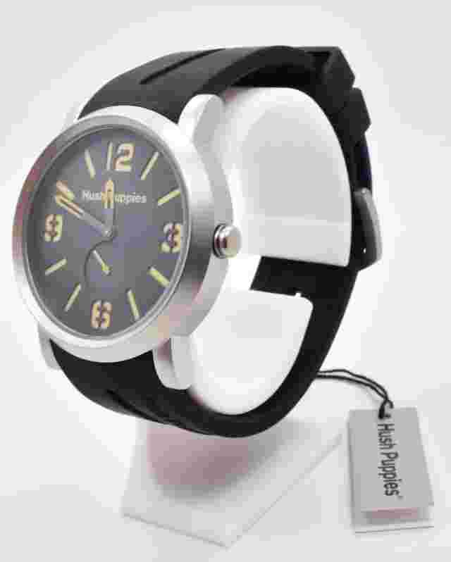 Hush Puppies HP.3670M.9515 Men's Watch Quartz Rubber Small Seconds NOS w/ Box