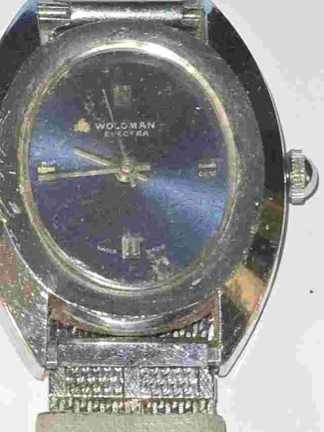 Mens Blue Dial Woldman Watch For Parts or Repair