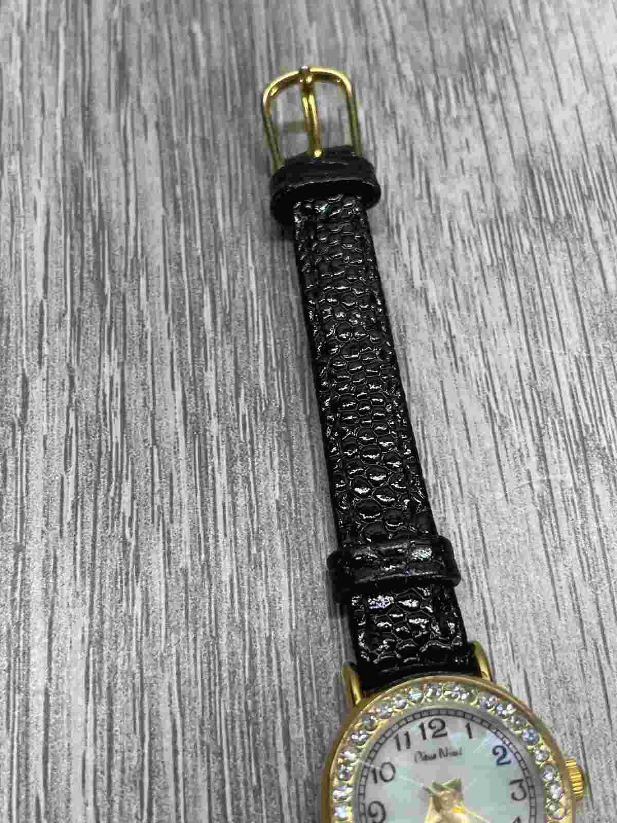 Pierre Nicol Vintage Watch Kaleidoscope style face w/ rhinestones around works