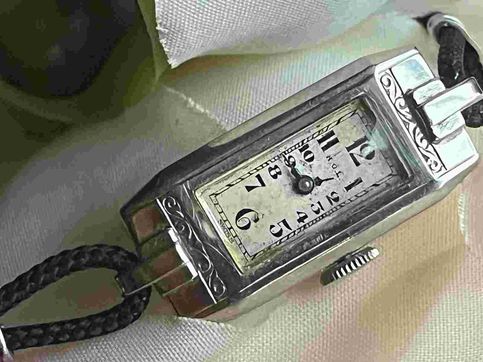 1934 Ladies Art Deco ELCO Watch ~ Runs