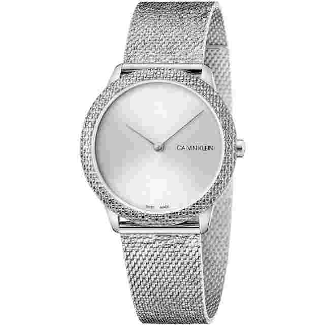 Womens Wristwatch CK CALVIN KLEIN MINIMAL K3M22T26 Stainless Steel Mesh