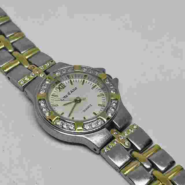Cote d’ Azur Two Tone St. Steel Ladies Watch Working New Battery