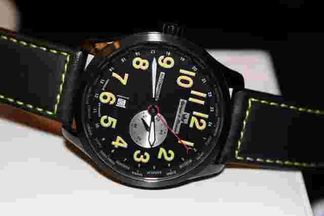 Yonger & Bresson 8324-16 Men's Automatic GMT Dual Time Watch Made in France NEW