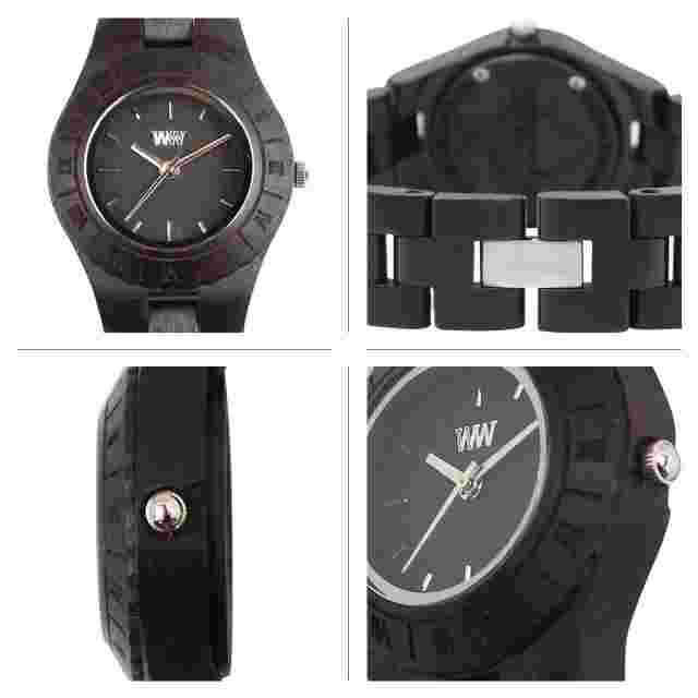 BRAND NEW WEWOOD WIELD WOMENS MOON BLACK BRACELET WATCH