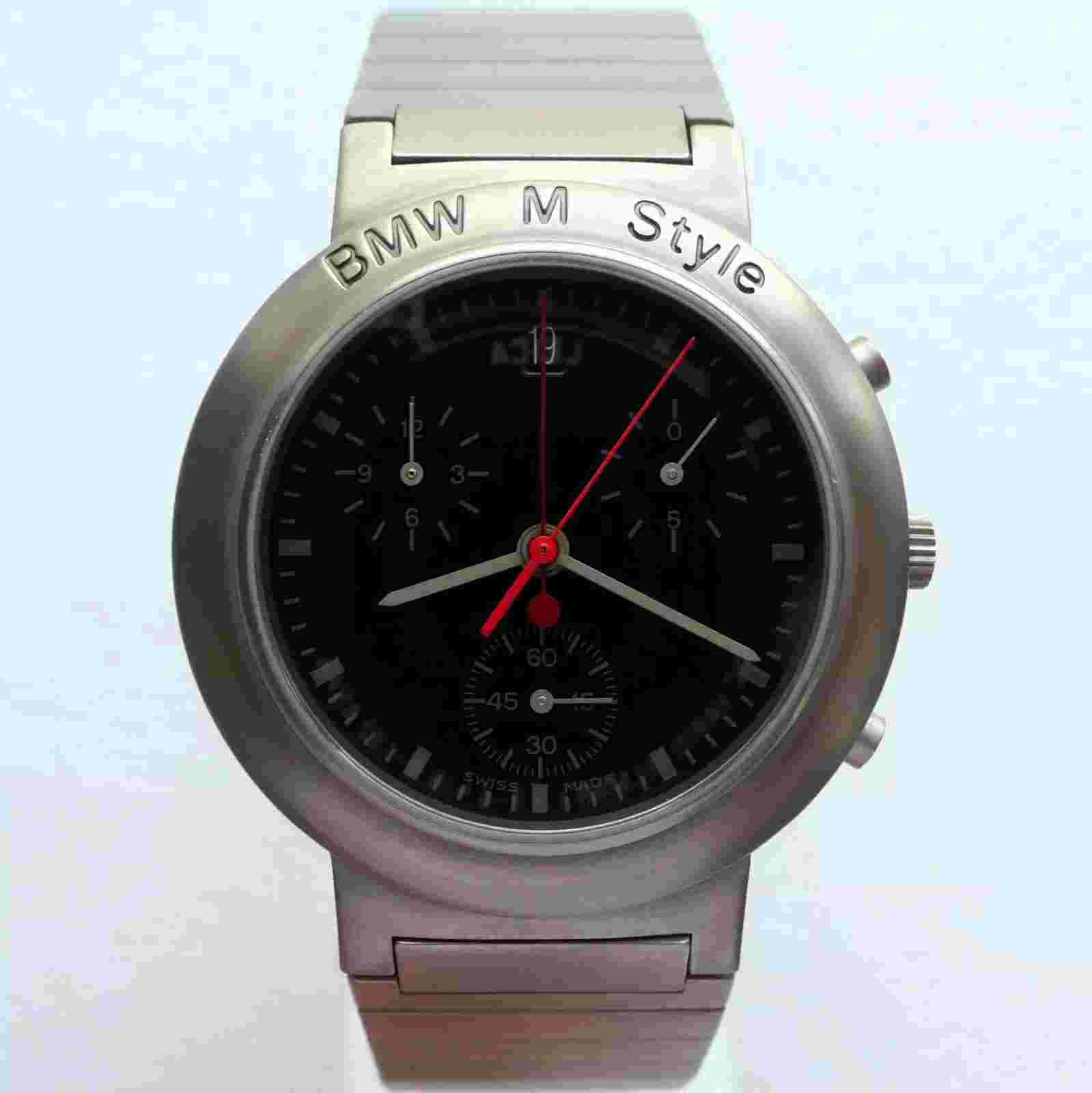 BMW M3 E36 Evo M Style Power Motorsport Titanium Car Accessory Watch Chronograph