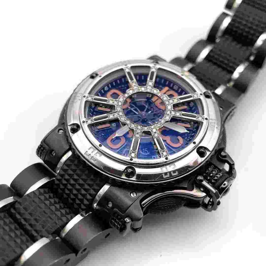 AQUANAUTIC King Sub Commander Black Dial Automatic Men's Used Watch 2834-2 2834