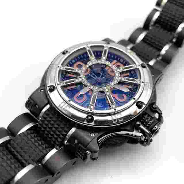 AQUANAUTIC King Sub Commander Black Dial Automatic Men's Used Watch 2834-2 2834